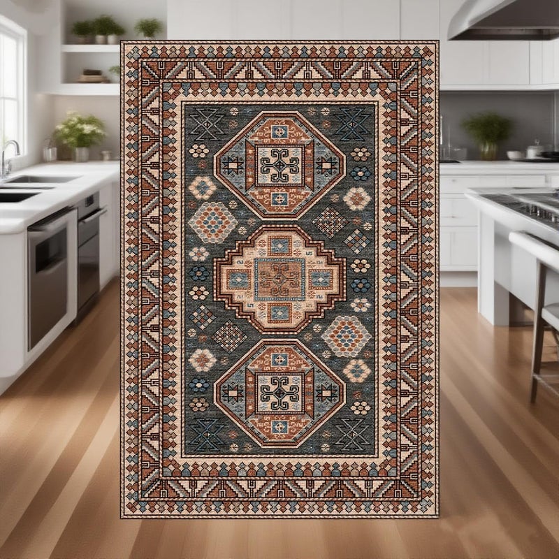 SALLOUS Chair Mat for Hard Floors, 36" x 48" Office Chair Mat for Hardwood Floor, 0.16'' Thicker Slip Resistant Floor Protector Desk Rug for Home, Floor Mat for Gaming Chairs (Vintage Red-Brown) - Image 2